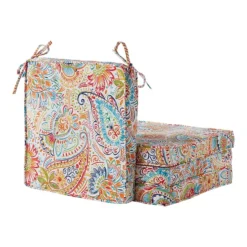 Greendale Home Fashions 4-Piece Outdoor Square Chair Pad Set -Home Decor Shop 7599698 Jamboree