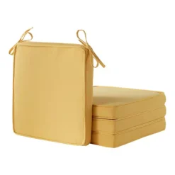 Greendale Home Fashions 4-Piece Outdoor Square Chair Pad Set -Home Decor Shop 7599698 Sunbeam