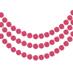 3 Pcs Pom Pom Garland, 6.5 Feet Hanging Garland Ball Banner With 20Pcs Felt Balls 19 3 Pcs Pom Pom Garland, 6.5 Feet Hanging Garland Ball Banner With 20Pcs Felt Balls -Home Decor Shop 7703131 Pink