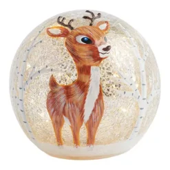 Studio 66 Mini Orb Light Table Decor With Deer Design