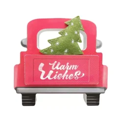 St. Nicholas Square® Warm Wishes Truck Shaped Caption Box Table Decor