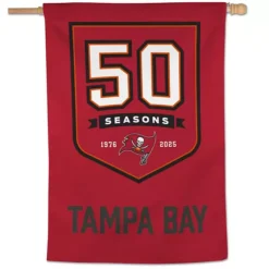 "WinCraft Tampa Bay Buccaneers 50th Anniversary 28"" X 40"" One-Sided Vertical Banner"