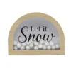 Let It Snow Pom Pom Table Decor