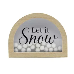 Let It Snow Pom Pom Table Decor