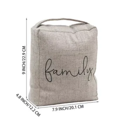 Parisloft Family Decorative Fabric Door Stopper With Handle -Home Decor Shop 7796547 ALT3