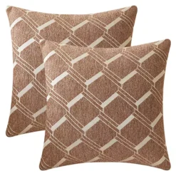 2 Packs Geometric Decorative Throw Pillow Cover Modern Cushion Cases Gifts For Home Decoration -Home Decor Shop 7807705 Brown