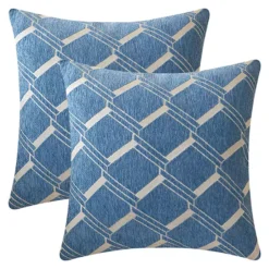 2 Packs Geometric Decorative Throw Pillow Cover Modern Cushion Cases Gifts For Home Decoration -Home Decor Shop 7807705 Navy Blue