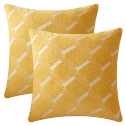 2 Packs Geometric Decorative Throw Pillow Cover Modern Cushion Cases Gifts For Home Decoration