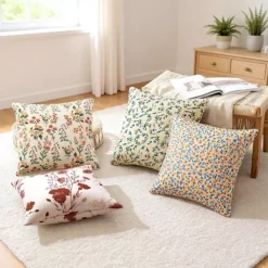 2 Pcs Classical Floral Decoration Throw Pillow Cover Pattern Pillow Cases For Outdoor Indoor -Home Decor Shop 7810483 ALT3