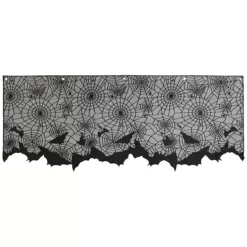 Northlight 5.25-ft. Spider Webs & Bats Halloween Valance Decoration