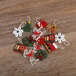 Polar Elegance Christmas Wooden Advent Calendar House With 24 Drawers, Christmas Scene -Home Decor Shop 7952895 ALT4